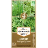 4 AROMATIQUES en mélange - Graines BIO | Ferme de Sainte Marthe | Graines et Bio