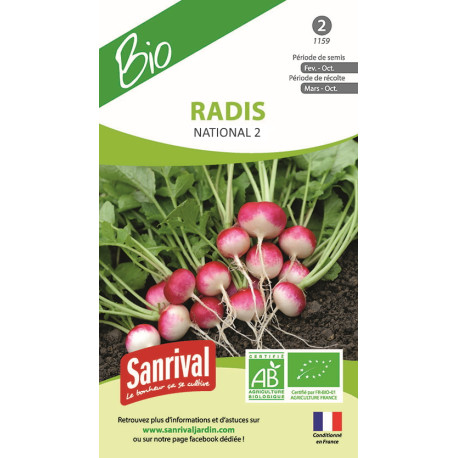 RADIS NATIONAL 2 - Graines BIO | SANRIVAL | Graines et Bio