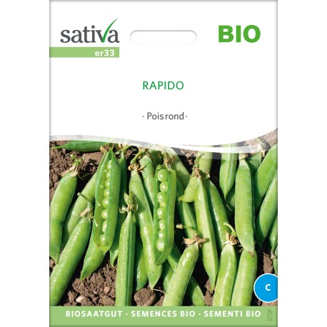 PETIT POIS Grain Rond "Rapid" - Graines BIO | Sativa | Graines et Bio