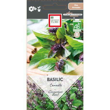 BASILIC CANNELLE - Graines BIO | Ernest Turc | Graines et Bio BASILIC CANNELLE - Graines BIO | Ernest Turc | Graines et Bio