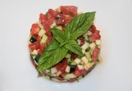 Tartare courgettes tomates