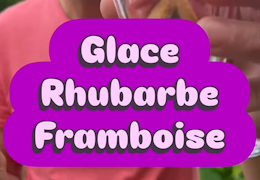 Glace Rhubarbe Framboise